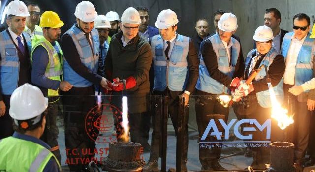 Bakırköy-Kirazlı metro hattında ilk ray kaynağı yapıldı